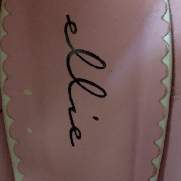 ELLIE platform heels - pinup, retro light off white or cream w/sweet button - Picture 6 of 7